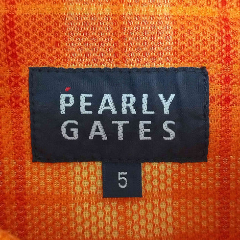パーリーゲイツ PEARLY GATES シャドー チェック S/S レギュラーカラー ボックスシルエット シャツ メンズ 5