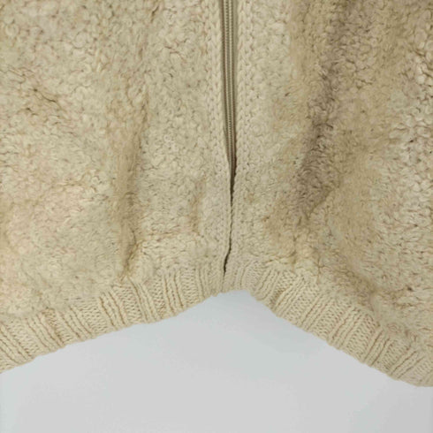 Francis Daunt 70-80s FULL ZIP FISHERMAN KNIT SWEATER JACKET ヴィンテージ フルジップ フィッシャーマンズ ニット ジャケット メンズ