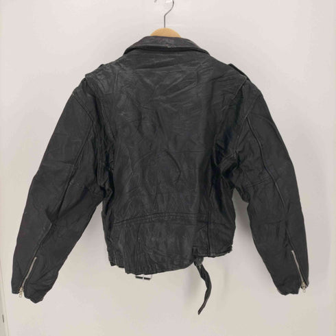 ファースト ジェニュイン レザー first genuine leather 90S Leather Jacket Multi Pocked Biker Jacket メンズ 42