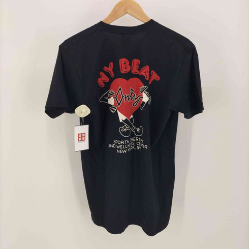 オンリーニューヨーク ONLY NY クルーネック コットン ハート プリント Tシャツ メンズ import:M