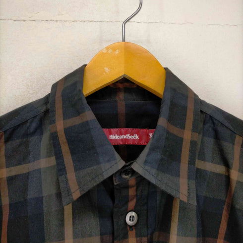 ハイドアンドシーク HIDE AND SEEK 22SS Check L/S Shirt メンズ JPN:XL