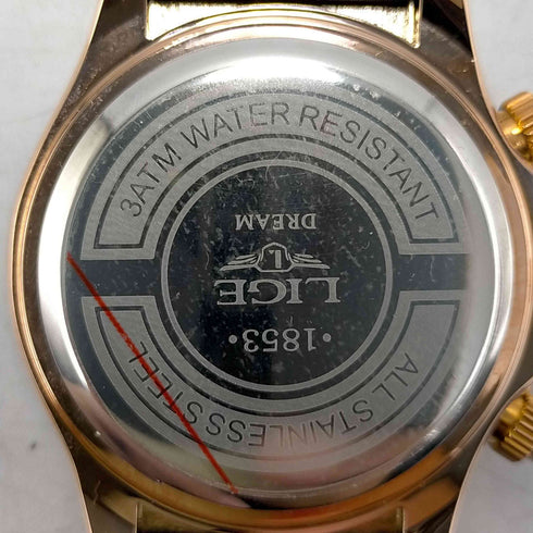 LIGE Chronograph Quartz Watch Men Luxury クロノグラフ アナログ ウォッチ クオーツ 腕時計 メンズ