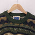 WOOLLY JUMPERS ニュージーランド製 総柄 PURE MERINO WOOL ウール ニット セーター メンズ import:L