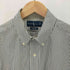 ラルフローレン RALPH LAUREN 90S ポニー刺繍 CLASSIC FIT ストライプ BD L/S シャツ メンズ import:L