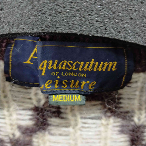 アクアスキュータム AQUASCUTUM Old オールド ランダム編みニット メンズ JPN:M