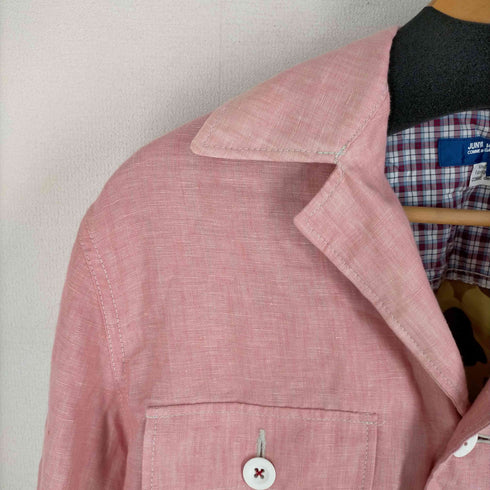 ジュンヤワタナベコムデギャルソンマン JUNYA WATANABE COMME des GARCONS MAN 19SS 裏地迷彩切替 リネンクロスシャンブレー ステルラミーシャンブレー リネンCPOシャツジャケット メンズ JPN:S