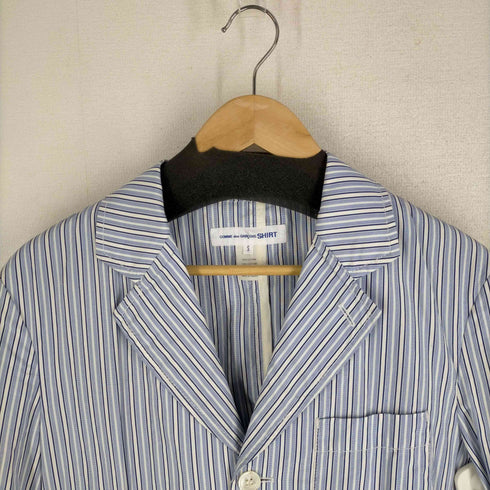 コムデギャルソンシャツ COMME des GARCONS SHIRT 15SS ストライプ柄 シャツテーラードジャケット メンズ JPN:S