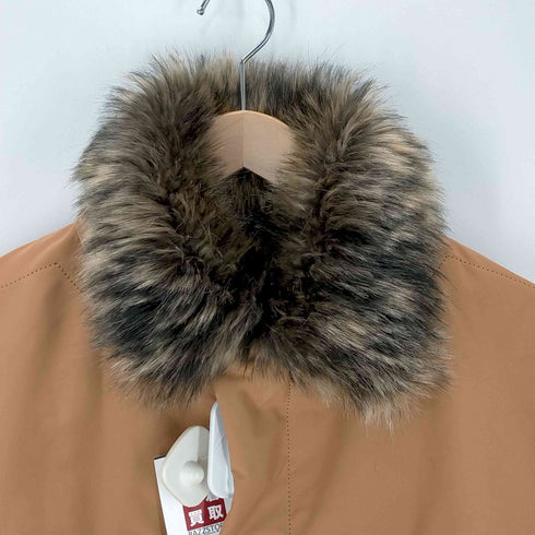 プリーツプリーズイッセイミヤケ PLEATS PLEASE ISSEY MIYAKE 襟ファー ハーフコート レディース JPN:4