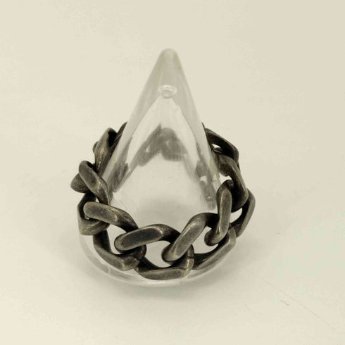サイトバイヨウジヤマモト syte by Yohji Yamamoto BRASS CURVED CHAIN RING メンズ 19号