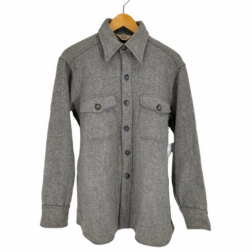 ウールリッチ WOOLRICH 70S 三角タグ ウールナイロン ツイードシャツ メンズ import:L