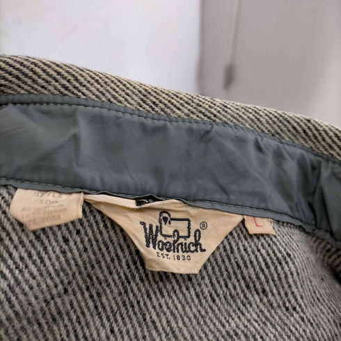 ウールリッチ WOOLRICH 70S 三角タグ ウールナイロン ツイードシャツ メンズ import:L