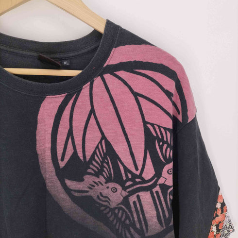 神楽 和柄 プリント S/S Tシャツ メンズ JPN:XL