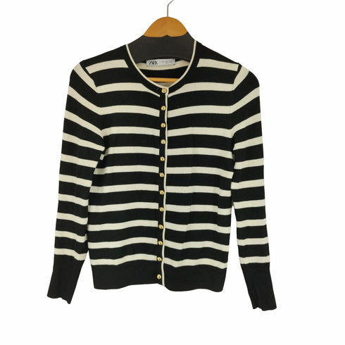 ザラ ZARA BUTTONED KNIT CARDIGAN レディース import:M