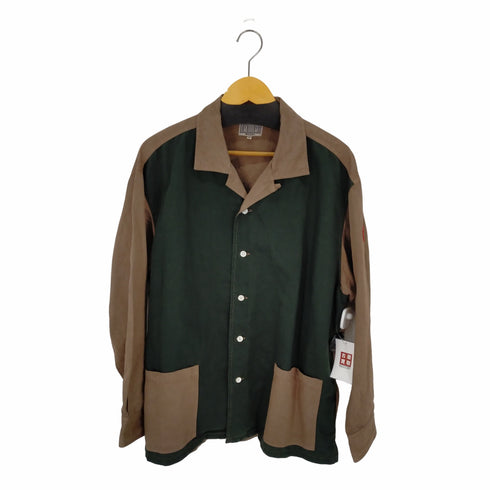 シーイー C.E CAVEMPT OVERDYE DESIGN BIG SHIRT 製品染め オープンカラーシャツ バイカラー 2トーン メンズ JPN:M