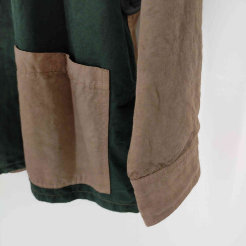 シーイー C.E CAVEMPT OVERDYE DESIGN BIG SHIRT 製品染め オープンカラーシャツ バイカラー 2トーン メンズ JPN:M
