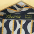Tacosa SWISS FABRIC 幾何学ストライプ柄 開襟オープンカラーシアサッカーシャツ メンズ