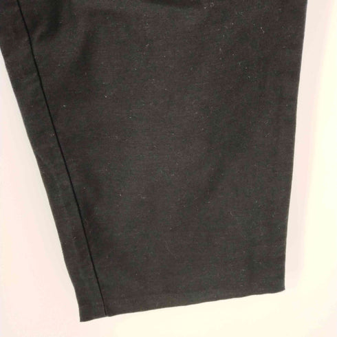 シーイー C.E CAVEMPT ONE TUCK PANTS BLACK バックサテン生地 ワイドシルエット メンズ JPN:M