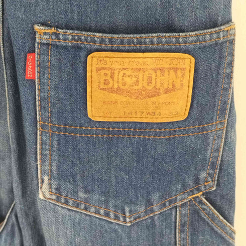 ビッグジョン BIG JOHN バックパッチ ペインターオーバーオール メンズ W34 L33