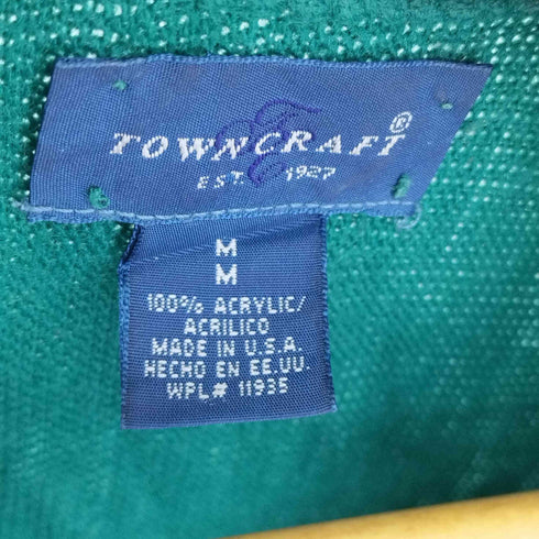タウンクラフト TOWN CRAFT 80-90s MADE IN USA 青タグ アクリルカーディガン メンズ import:M