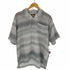 アイテムズ アーバンリサーチ ITEMS URBAN RESEARCH プリントボーダー 半袖シアーシャツ メンズ JPN:M