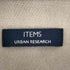 アイテムズ アーバンリサーチ ITEMS URBAN RESEARCH プリントボーダー 半袖シアーシャツ メンズ JPN:M