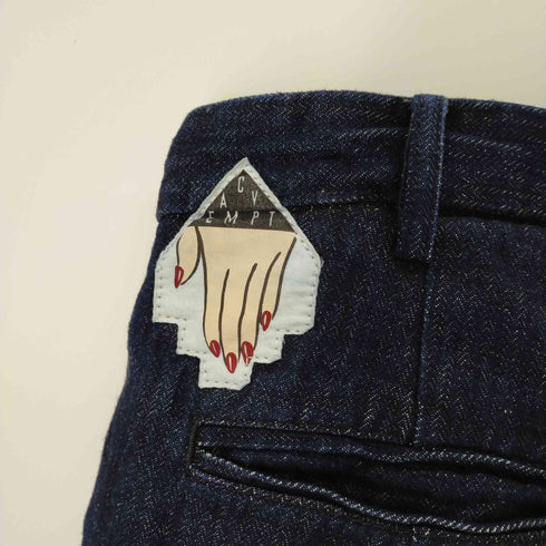 シーイー C.E CAVEMPT WIDE DENIM CHINOS ヘリンボーンデニム ワイドデニムパンツ メンズ JPN:M