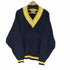 CAPE ISLE KNITTERS 80-90s MADE IN USA リブデザイン ケーブルコットンニット メンズ import:L