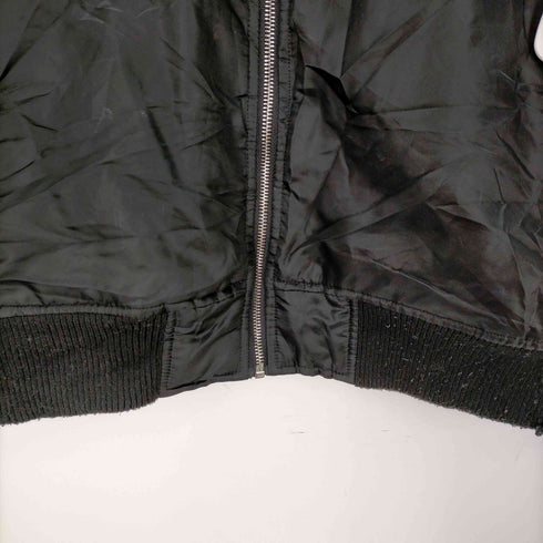 BARE FOX レザー切替 ジップアップ ブルゾンジャケット メンズ import:XL