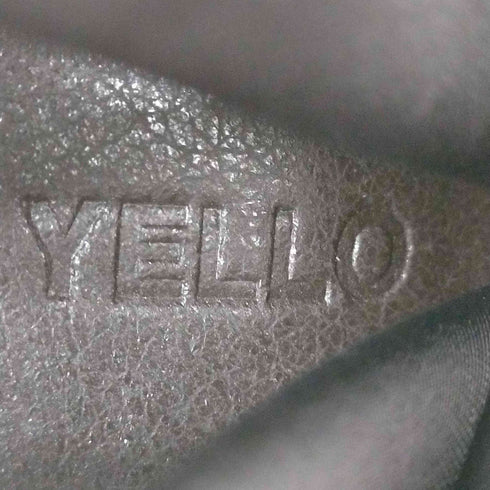 イエロー YELLO レースアップ ヒールブーツ レディース JPN:S