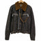 ディーアンドジードルチェアンドガッバーナ D&G DOLCE&GABBANA 襟ボア ジップ デニムトラッカージャケット メンズ import:S