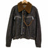 ディーアンドジードルチェアンドガッバーナ D&G DOLCE&GABBANA 襟ボア ジップ デニムトラッカージャケット メンズ import:S