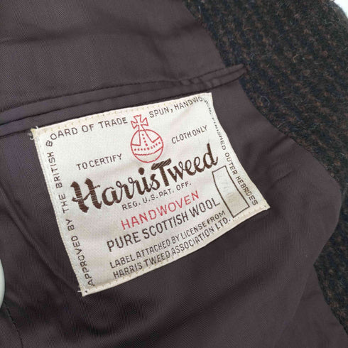 Redwood&Ross 70S Harris Tweed ユニオンチケット 3Bツイードジャケット メンズ