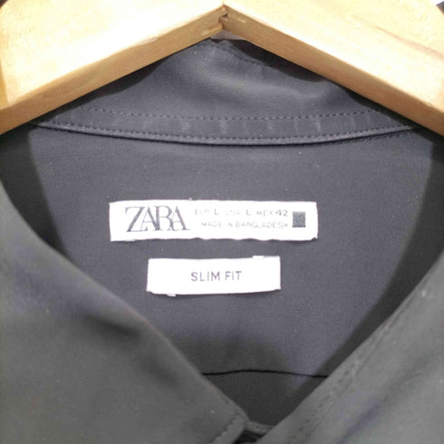 ザラ ZARA ロングスリーブ レギュラーカラーシャツ メンズ import:L