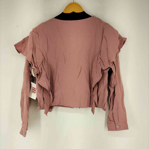 ザラ ZARA trf collection リヨセル フリルトップス レディース JPN:M