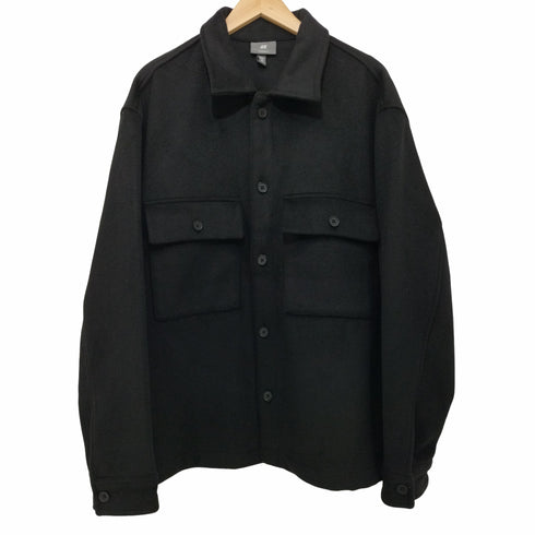 エイチアンドエム H&M Regular Fit Wool-blend Overshirt レギュラーフィット ウールブレンド オーバーシャツ メンズ import:XL