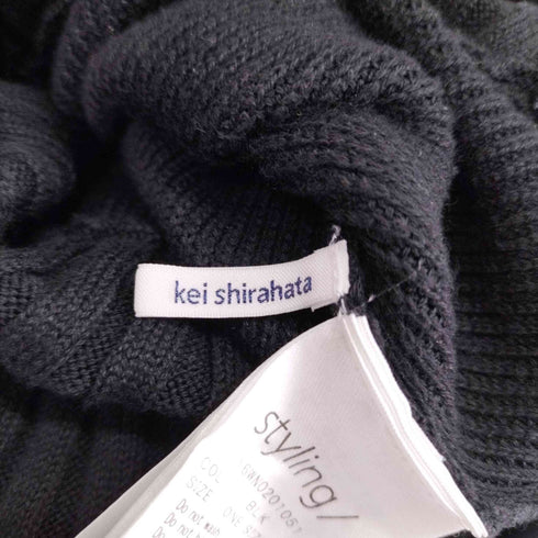 ケイシラハタ kei shirahata ボリュームスリーブニットワンピース レディース ONE SIZE