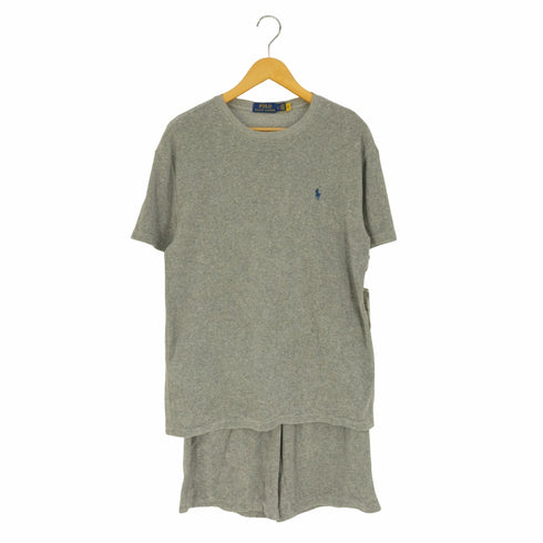 ポロラルフローレン POLO RALPH LAUREN ポニー刺繍ロゴ 半袖クルーネック ショーツ セットアップ メンズ S