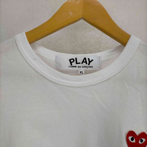 プレイコムデギャルソン PLAY COMME des GARCONS 23SS RED HEART L/S TEE WHITE メンズ JPN:XL