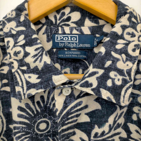 ポロバイラルフローレン Polo by RALPH LAUREN BONNARD リネン混 ハワイアンプリント S/S シャツ メンズ JPN:L