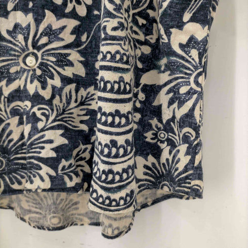 ポロバイラルフローレン Polo by RALPH LAUREN BONNARD リネン混 ハワイアンプリント S/S シャツ メンズ JPN:L