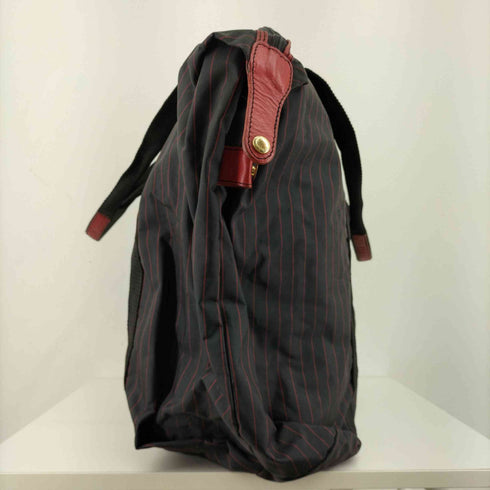 ミラショーン mila schon MADE IN ITALY フロントワッペン ストライプバッグ OPTI ZIPPER メンズ