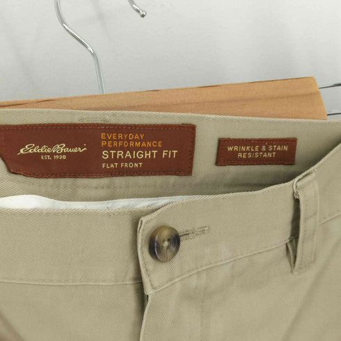 エディーバウアー Eddie Bauer STRAIGHT FIT センタークリース ストレートチノパンツ メンズ 34x28