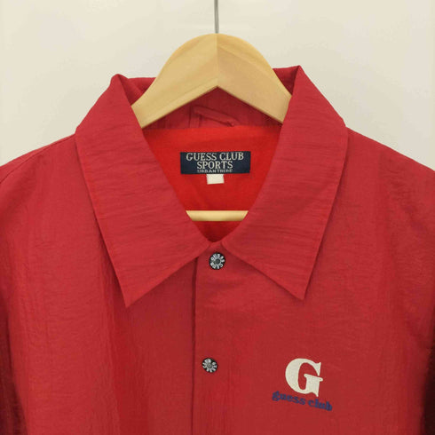 ゲス スポーツ GUESS SPORT ワンポイント刺繍 ナイロン コーチジャケット メンズ import:L