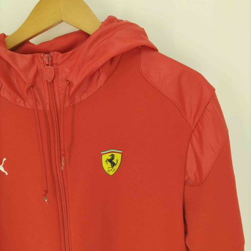 プーマ PUMA Ferrari エンブレム ロゴ 刺繍 ソフトシェル ジャケット パーカー メンズ import:L