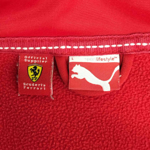 プーマ PUMA Ferrari エンブレム ロゴ 刺繍 ソフトシェル ジャケット パーカー メンズ import:L