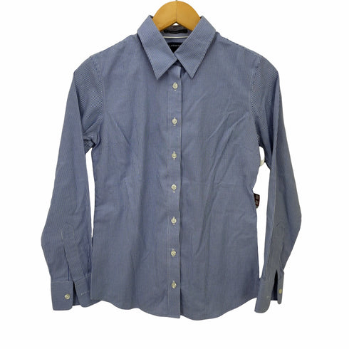 ランズエンド LANDS END チェック柄 オックスフォードシャツ レディース 9