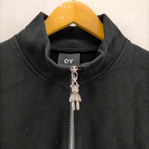 オーワイ OY バックプリントハーフジップスウェット レディース