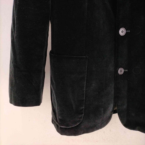 エンポリオアルマーニ EMPORIO ARMANI MADE IN ITALY スタンドカラー ベルベット テーラードジャケット メンズ