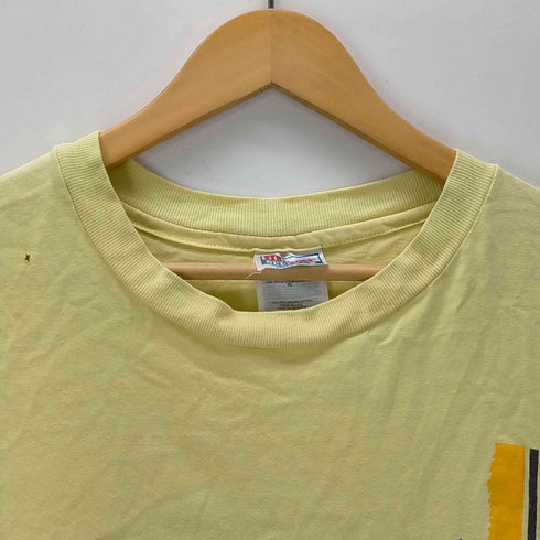 ヘインズ Hanes 90S 企業ロゴ プリント クルーネック 半袖Tシャツ メンズ import:XL