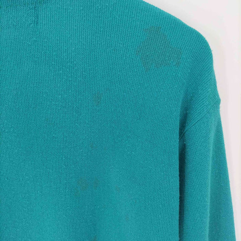 アイゾッドラコステ IZOD LACOSTE 70S 赤 糸巻タグ ワンポイント 刺繍 アクリル カーディガン メンズ